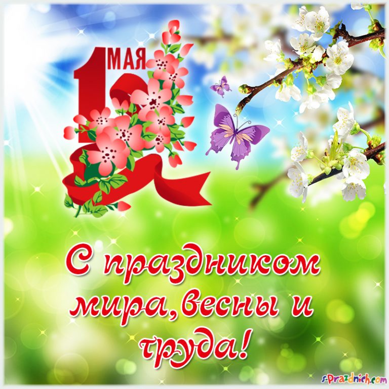 Поздравляем с праздником Весны и Труда!